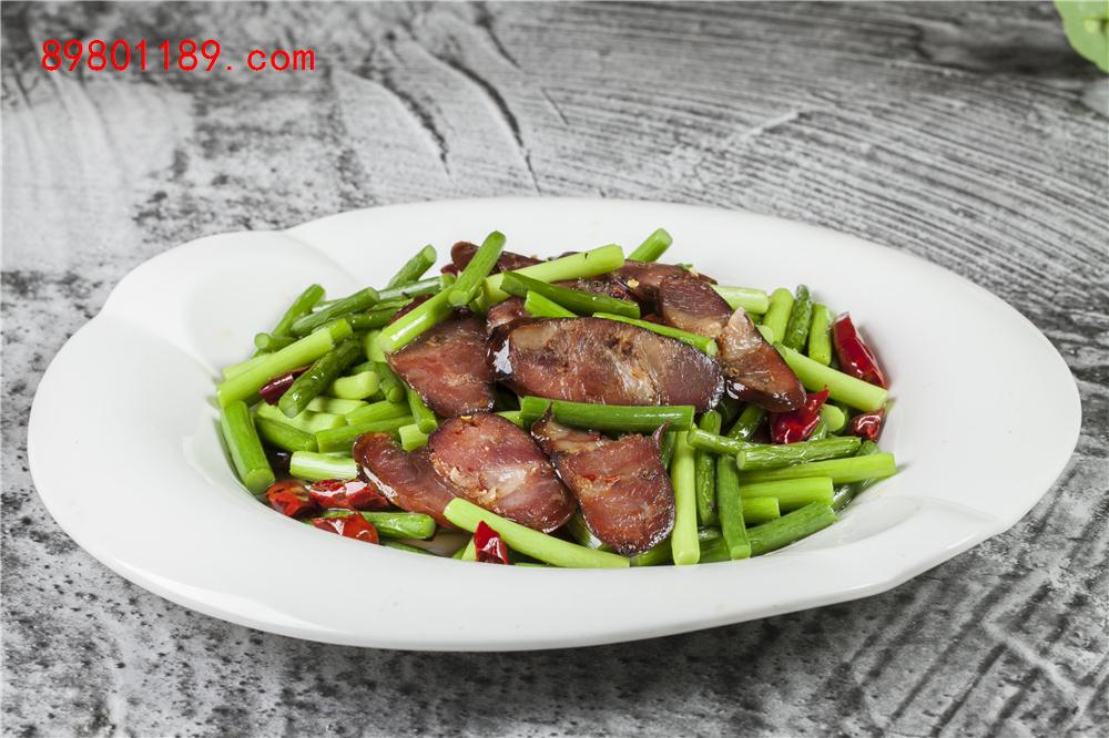 蒜苔炒香菜 蒜苔炒牛肉-